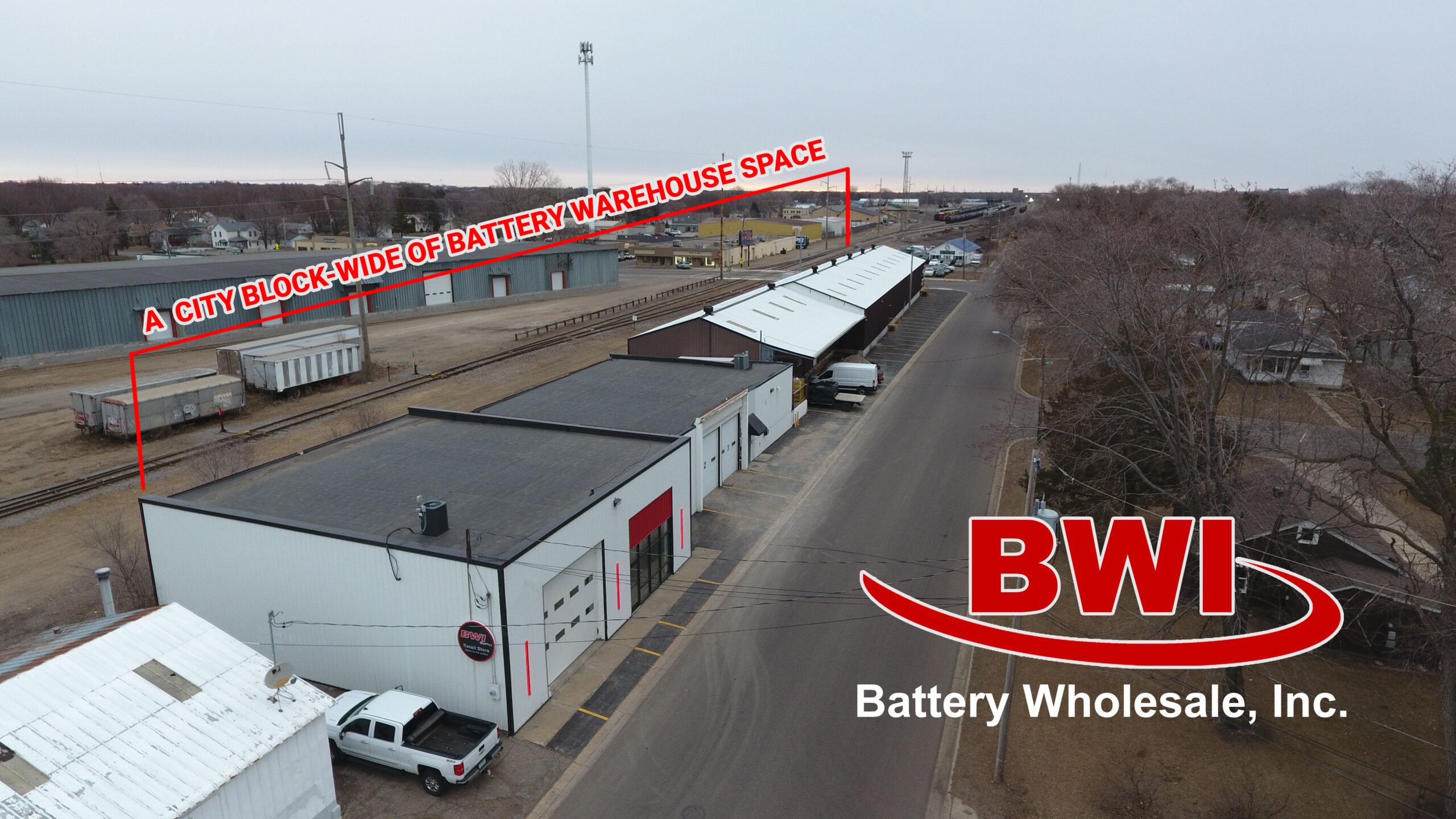 BWI has a city block wide of battery warehouse space.
